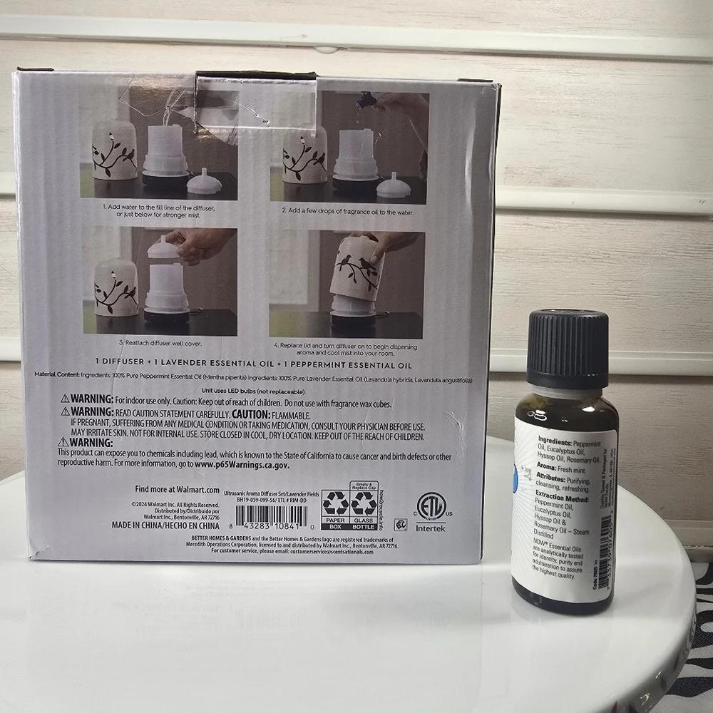 Better Homes And Gardens Aroma Diffuser Set - Purple and Black